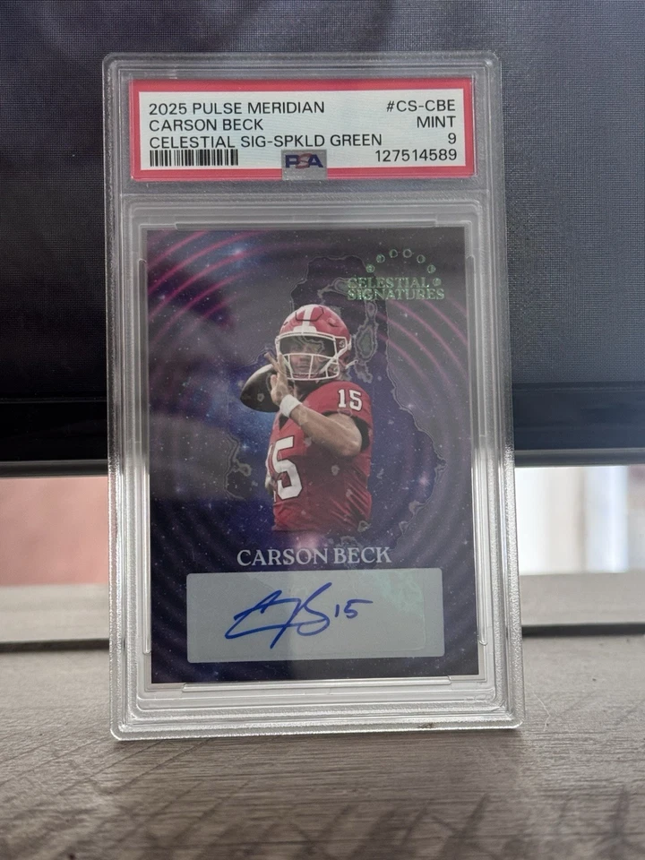 Pulse Meridian Carson Beck Auto 2025 02/15 PSA 9 Georgia Bulldogs Foto 1 de 1