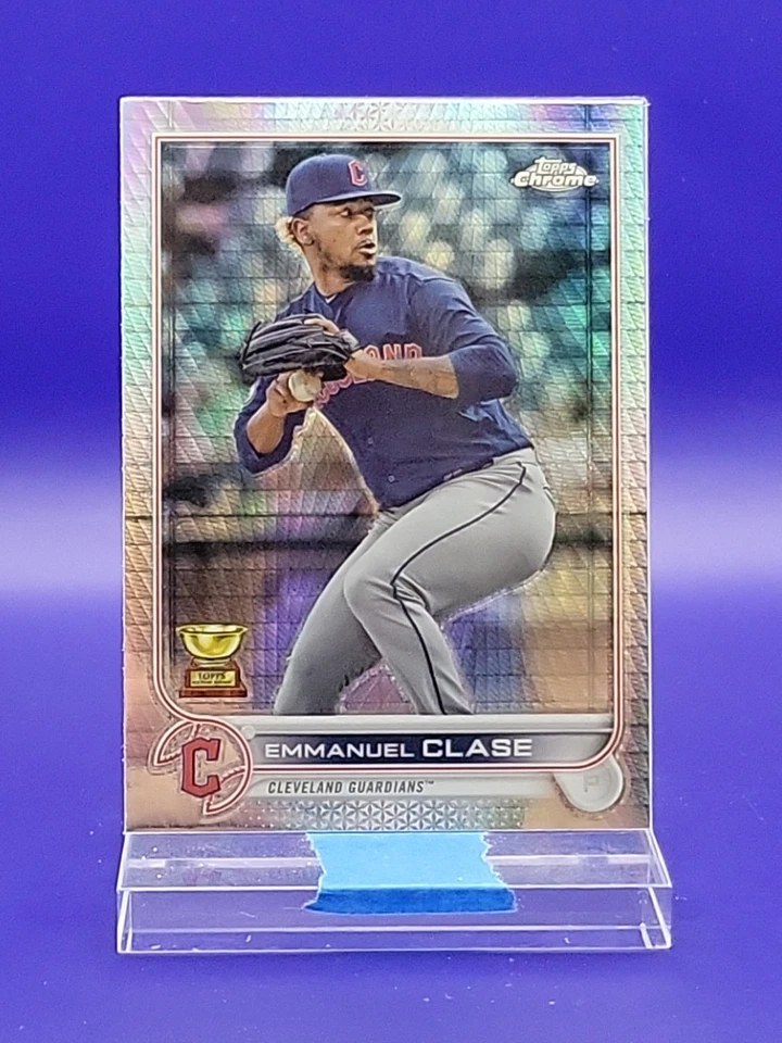 Emmanuel Clase 2022 Topps Chrome Sonic Prism Refractor SP 🔥 Guardians - Image 1 of 2