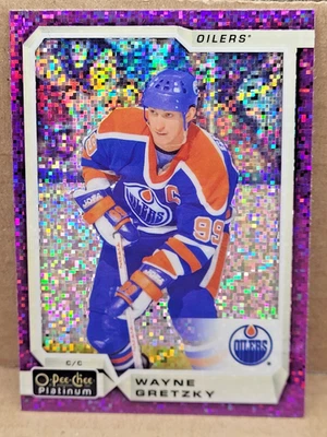 2018-19 O-Pee-Chee Platinum Wayne Gretzky píxeles violetas #150 Foto 1 de 2