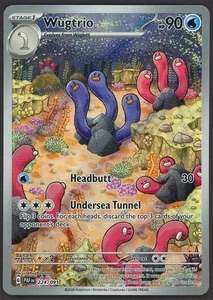 Wugtrio Paldean Fates Full Art Illustration Rare Pokemon Card 224/091 NM - Picture 1 of 2