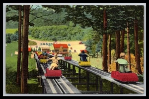 Canmore Mountain Ski Mobile North Conway New Hampshire - Old Postcard H5 - Picture 1 of 2