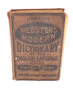 ANTIQUE WEBSTERS MODERN DICTIONARY OF THE ENGLISH LANGUAGE HANDY EDITION - Picture 1 of 6