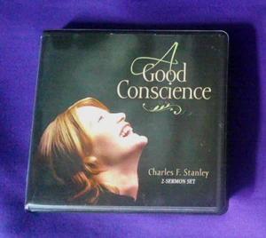 Dr. Charles Stanley A Good Conscience CD 2-Sermon Set (2007) In Touch Ministries - Foto 1 di 2