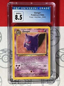 CGC 8.5 Pokemon TCG Gengar 1999 Fossil Non Holo Rare 20/62 PSA 7017 - Picture 1 of 10