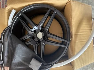 20" ROHANA RC8 20X9 5X112 25 OFFSET MATTE BLACK REPLACEMENT WHEEL OPEN BOX - Picture 1 of 2