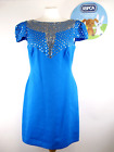 Electric Blue Monsoon Sequin Dress Size 12