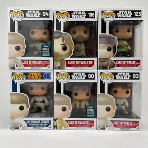Funko Pop Star Wars Bobble-Head Luke Skywalker Lote - 49, 90, 93, 94, 106, 123 - Imagen 1 de 6