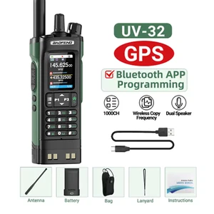 BAOFENG UV-32 GPS Walkie Talkie Type-C Multi Bande Bluetooth APP Radio bidirectionnelle - Photo 1/31