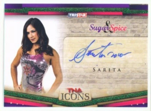 SARITA "AUTOGRAPH CARD #20/25" TNA ICONS - Image 1 of 1