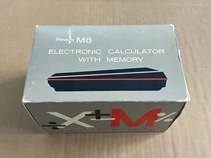 Vintage Sears M8 Electronic Calculator with Memory in Original Box and Case - Picture 1 of 5