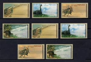 Portugal 1999 ATM #20 DINOSAURS DINOSSAUROS complete set CORREIO AZUL, MNH FVF  - Picture 1 of 1