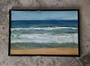 Realistische Malerei Kunst Acryl Bild Gemälde Modern ORIGINAL Meer UNIKAT - Bild 1 von 3