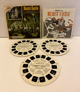 VIEW-MASTER vintage SET di 3 REELS Hearst Castle, San Simeone CA GAF Confezione A 190 - Foto 1 di 5