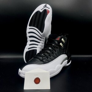 black white jordan 12