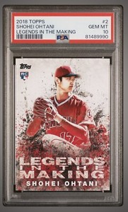 Shohei Ohtani RC 2018 Topps #LITM-2 Legends In The Making Angeles PSA 10 🔥⚾️