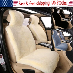 Faux Sheepskin Front Seat Cover for Volkswagen VW Comfortable Soft Plush Cushion - Picture 1 of 24