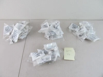 QTY=37 TROMPETER PL20-1 BNC Plug 50 OHM, Wrench Clamp, Straight for RG-58 Cable - Image 1 of 4