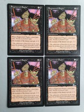 Engineered Plague x4 PLAYSET MTG Urza's Legacy (1999) Uncommon Black Enchantment