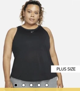 Nike Dri Fit Damen Tanktop Schwarz Größe 3XL Neu Mit Etikett - Bild 1 von 4