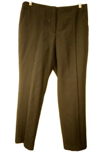 Akris Punto Women's Size 10 Wool Dress Pants Trousers High Rise Straight Black - Picture 1 of 8