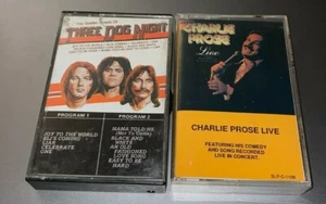 The Golden Greats of Three Dog Night & Charlie Prose Live Cassette Bundle Lot - Picture 1 of 2