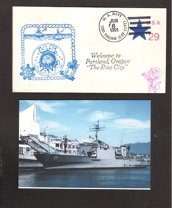 USS Racine (LST-1191) - Naval Ship's Naval Cover - June 6, 1991 - Picture 1 of 1