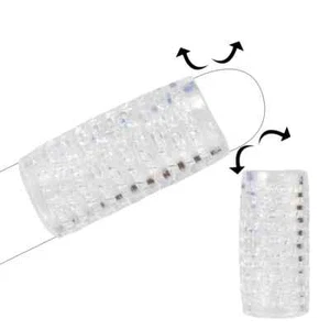 Penis Sheath Dick Sleeve Girth Reusable Condom Extender Bigger Enhancer for Male - Picture 1 of 11