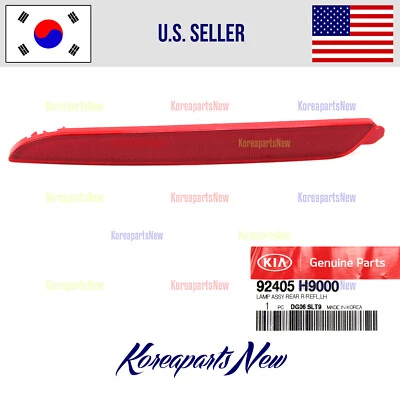 Reflector Bumper Rear Left DRIVER ⭐OEM⭐ 92405H9000 Kia Rio HATCHBACK 2018-2023 - Image 1 of 2