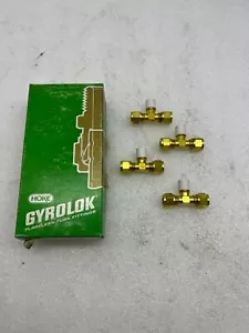 Lot of 4 Hoke 6TTM4-BR Male Branch Tee 3/8 Compression x 1/4 NPT - Picture 1 of 10