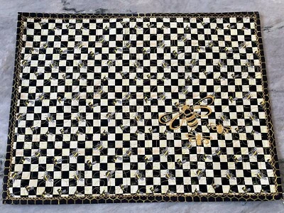 Designer Inspired Queen Bee Handmade Quilted Placemats-Free Mackenzie Childs GWP - Image 1 of 4