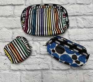 Lesportsac Makeup Travel Pouch Bag Lot - Picture 1 of 10