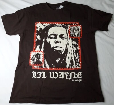 全新,男式 Young Money Merchandising 棕色 Lil Wayne T 恤 (S) — 第 1/4 张图片