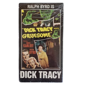 Dick Tracy Meets Gruesome 1947 VHS Video Movie B & W Ralph Byrd Boris Karloff - Picture 1 of 2