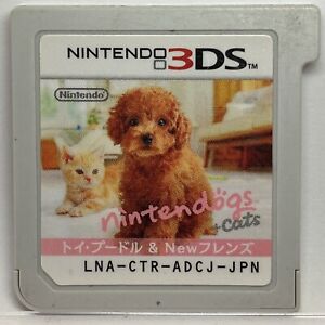 Nintendo 3DS Nintendogs + Cats Toy poodle & New Friends Japanese Games
