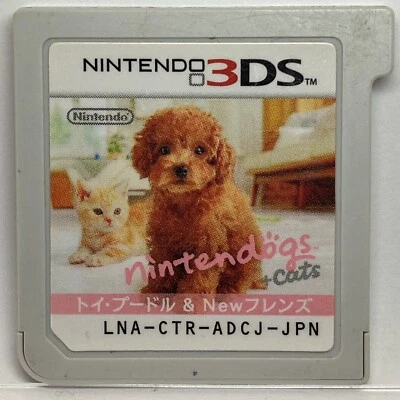 Nintendo 3DS Nintendogs + Cats Toy poodle & New Friends Japanese Games - Image 1 of 2