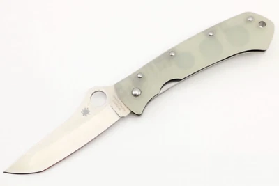 New Spyderco /Lum Tanto /Jade G10 /HAP40/SUS420 /C46GHAP40P /Discontinued - Image 1 of 4