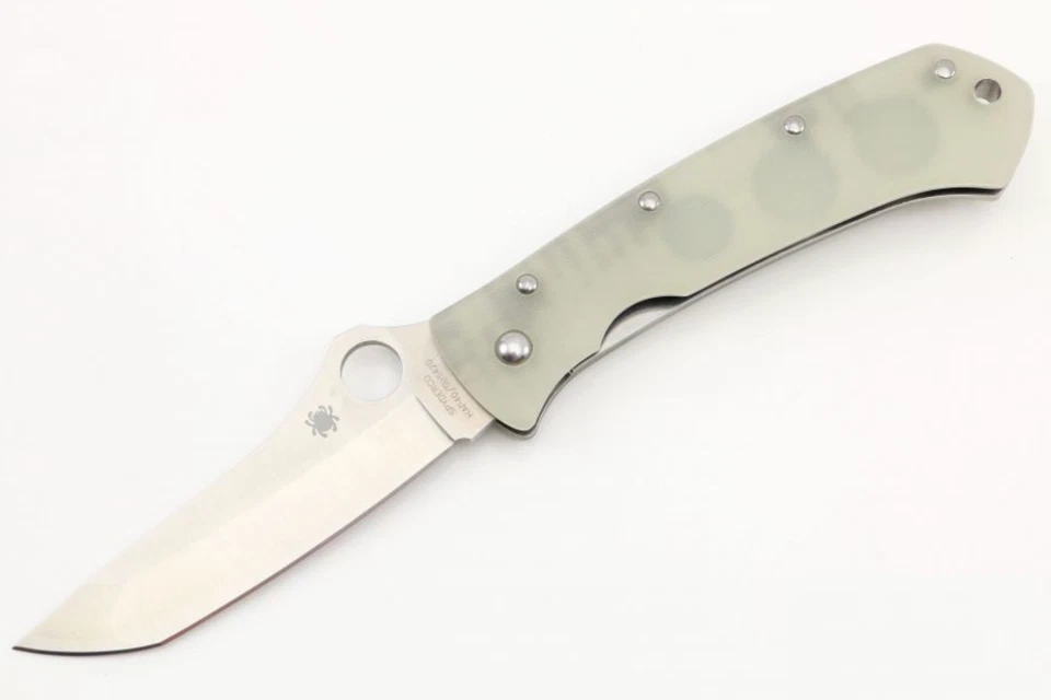 Modified Spyderco Bob Lum Tanto Knife Bladehq Hap40 C46GHAP40P