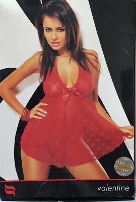 Obsessive Valentine Babydoll & Thong Set One Size S/M (UK 6-10) Sexy Red - Image 1 of 4