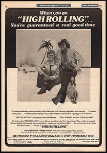 HIGH ROLLING IN A HOT CORVETTE__Original 1977 anuncio comercial / póster__JOSEPH BOTTOMS - Imagen 1 de 1