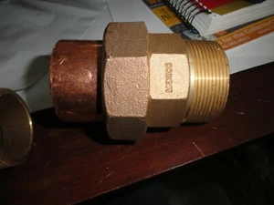 Nibco Union BRASS Cast Copper 364 Psi Max Pressure 2" U733 2 FREE MAIL SAME DAY - Picture 1 of 4