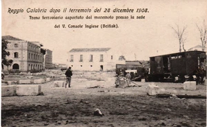 cl 56 WY- 1908 - REGGIO CALABRIA Terremoto 28 dicembre - treno - non VG - FP - Imagen 1 de 1