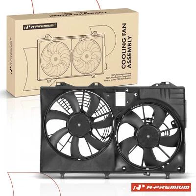 Conjunto de ventilador de refrigeración de radiador doble para Lexus RX350 10-15 Toyota Sienna con cubierta Foto 1 de 4