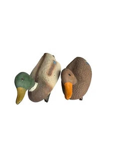 2 Flambeau Duck Decoy Plastic 15” Mallard Hen Blue Bird Hunting Outdoors Used - Picture 1 of 10