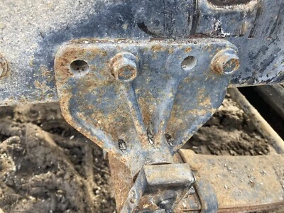 80s International S2300 Front Passenger Front Leaf Spring Mounts - Image 1 of 3