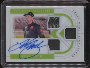 #/20 2022 National Treasures Racing Kurt Busch Autografo Tre Larghe reliquie - Foto 1 di 2