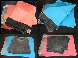 16 Rosa und Blau 14x17 Flache Poly Post Versandtasche Umschläge, Selbstversiegelnd USPS Tasche - Bild 1 von 10