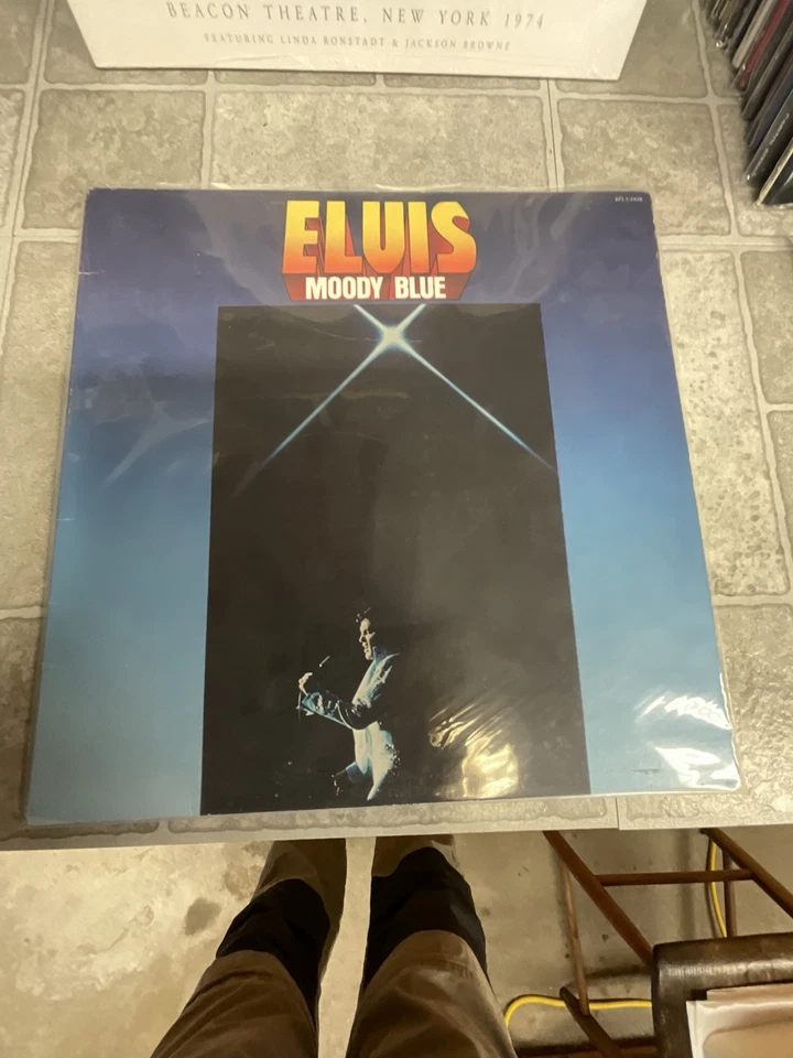Elvis Presley-Moody Blue LP- Original 1977 Copy-Album-Vinyl-Record Foto 1 de 2