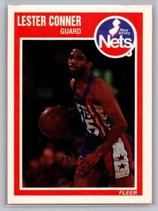 1989-90 Fleer - Lester Conner #96 New Jersey Nets NBA Basketball Card - Picture 1 of 2