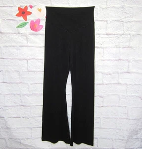 OFFLINE By Aerie Real Me Flare Crossover Hi-Rise Leggings Black size XL Long - Picture 1 of 11