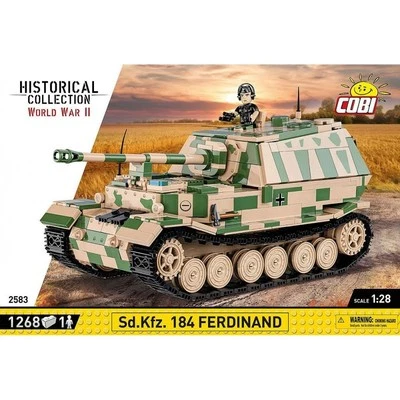 Cobi 2583 1:28 WWII Sd.Kfz. 184 Ferdinand Military Construction Kit 1268 Pieces - Image 1 of 4
